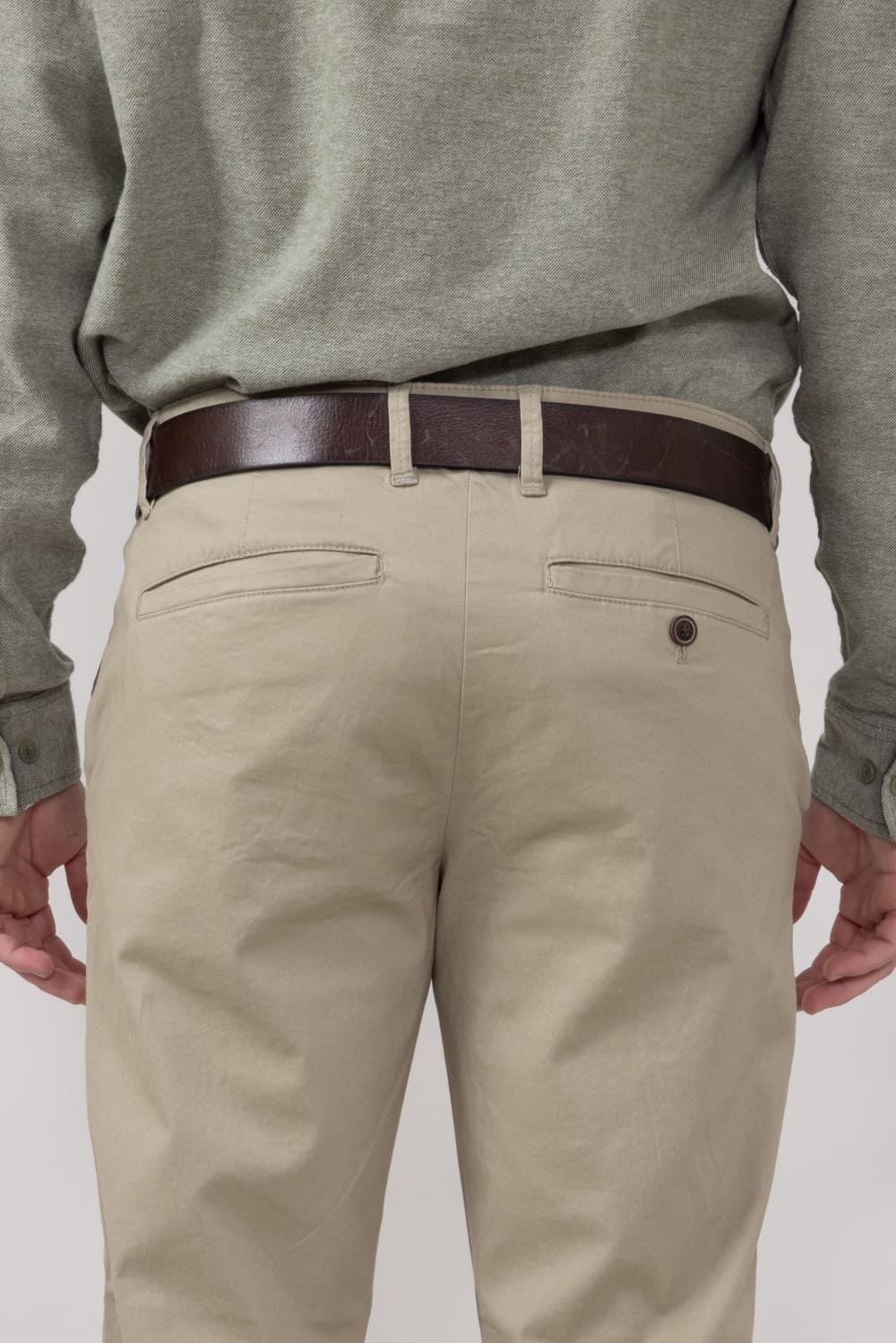 Weatherproof Vintage Leader Chino Pants for Men in Birch | W4S044-BIRCH - Image 2
