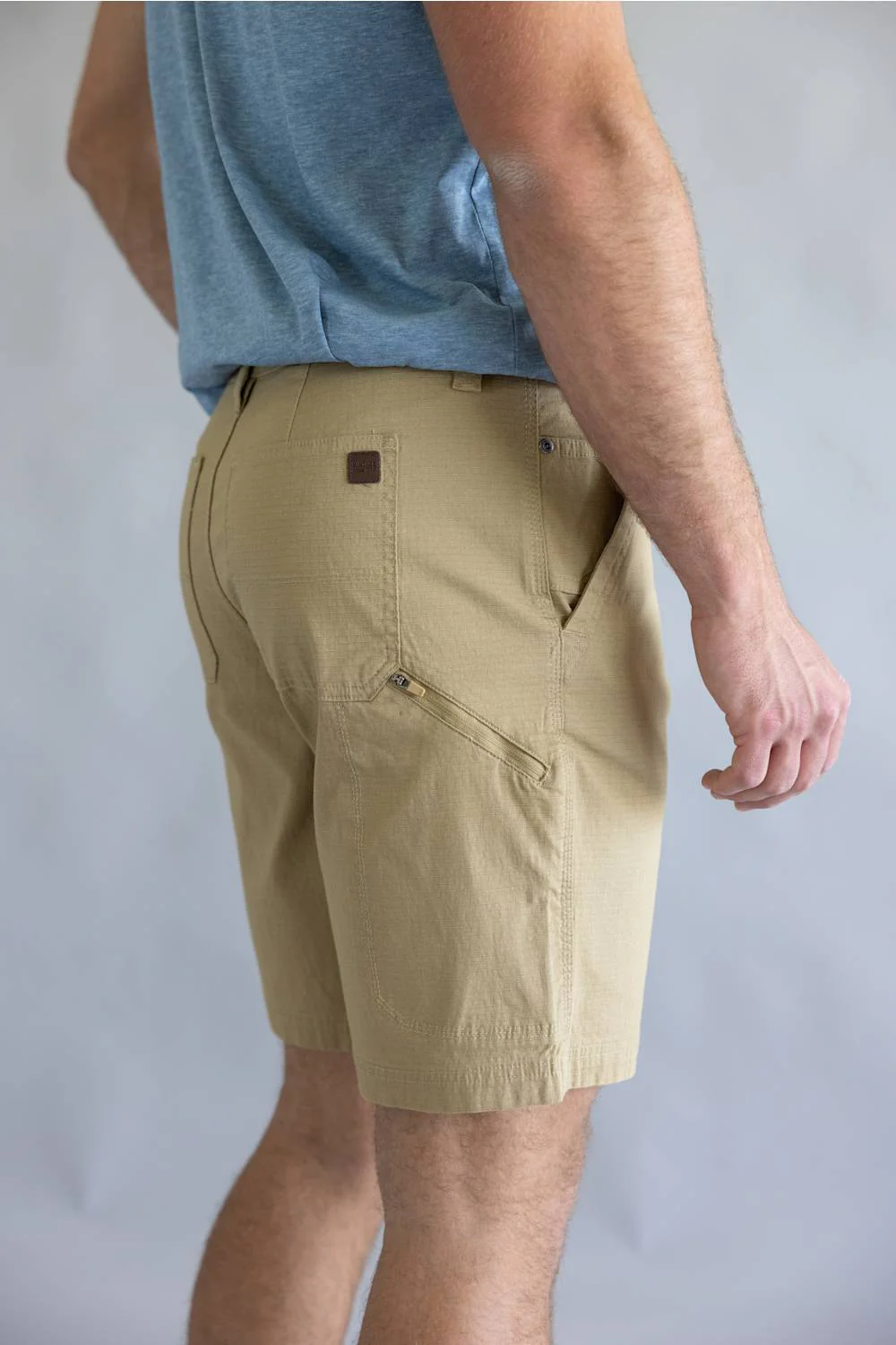 Weatherproof Vintage Ripstop Shorts for Men in Khaki | W6S223-262KHAKI - Image 5