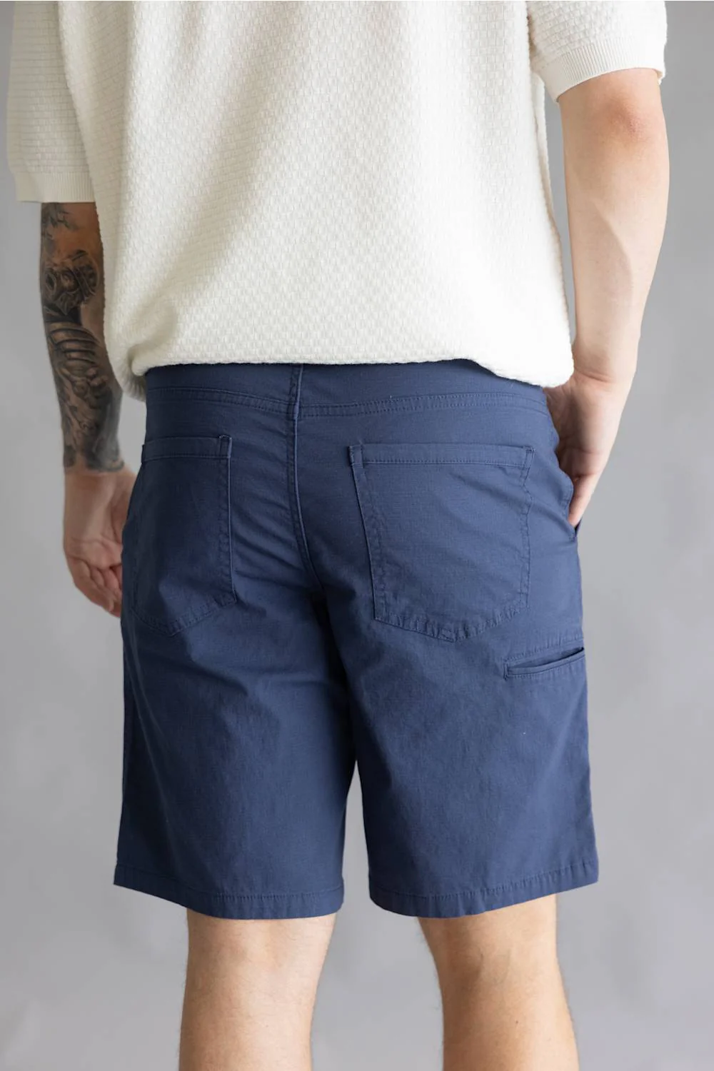 Weatherproof Vintage Ripstop Shorts for Men in Navy | W6S100-495COLLEGEBLUE - Image 3