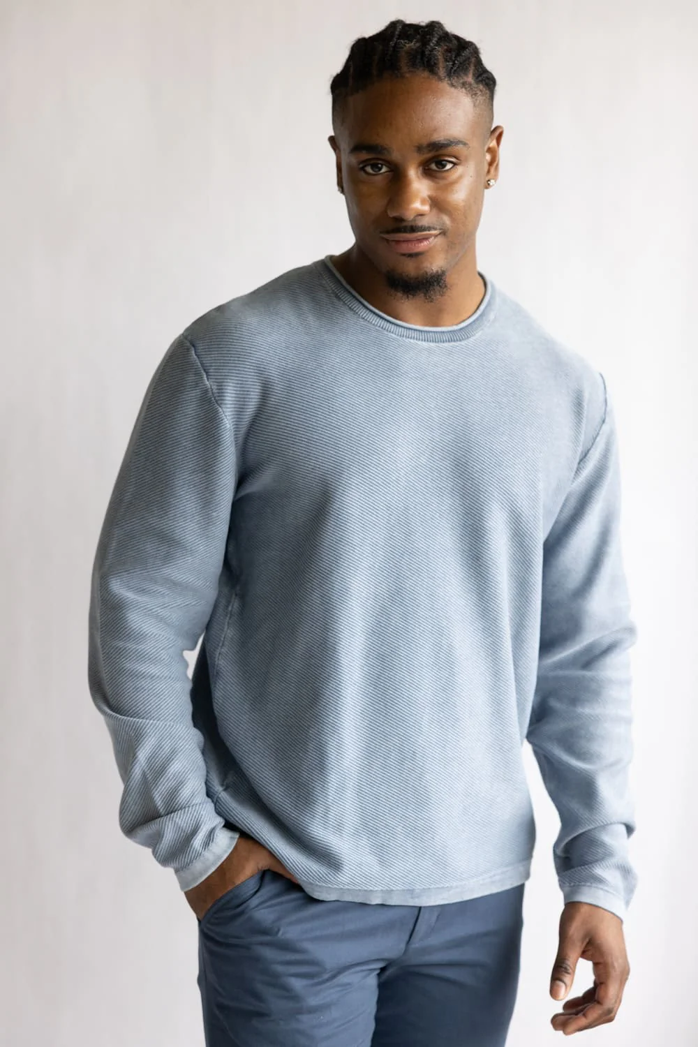 Weatherproof Vintage Twill Stonewash Roll Neck Sweater for Men