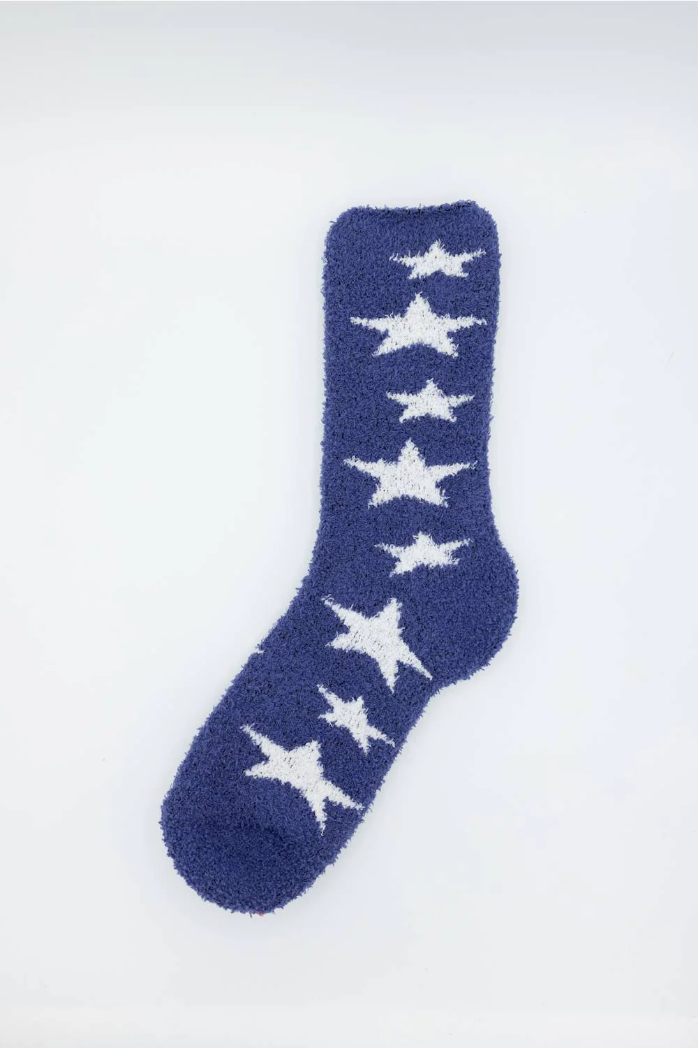 Worlds Softest Fireside Americana Crew Socks for Women in Navy/Red | 77053 - Image 3
