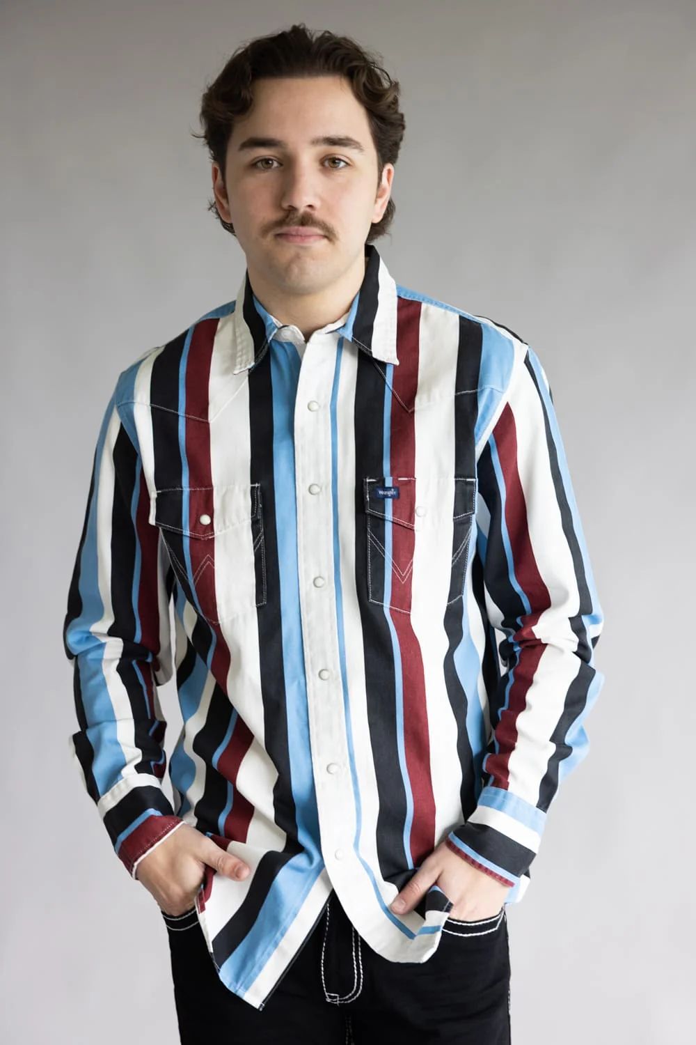 Wrangler Brushpopper Snap Work Shirt for Men