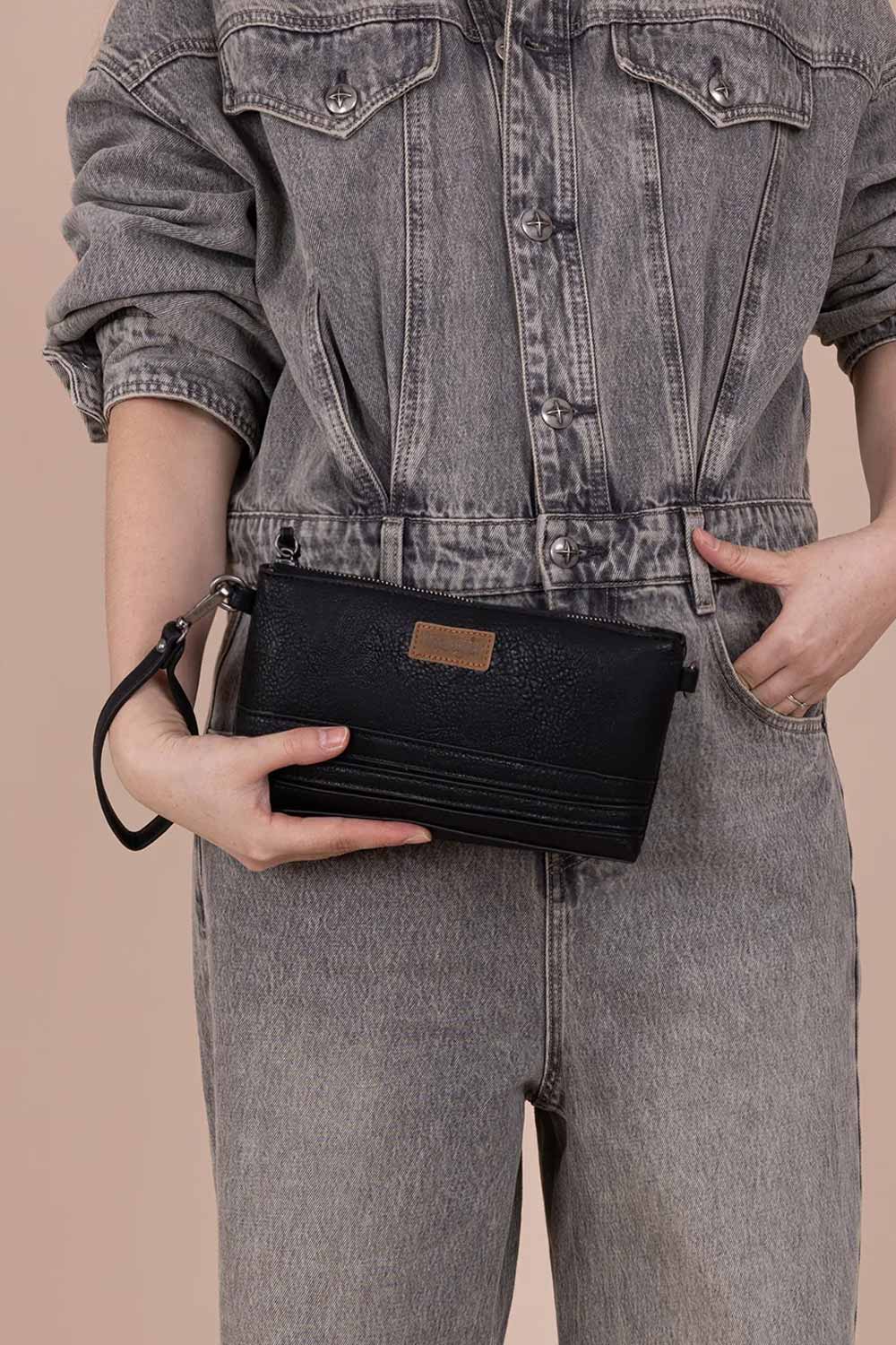 Wrangler Vegan Leather Mini Crossbody Purse for Women